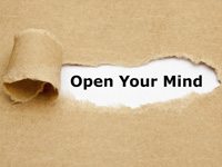 Open Your Mind Torn Paper
